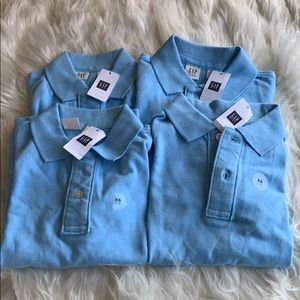 Boys light blue solid polo bundle